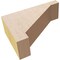 Ekena Millwork 2"W x 6"D x 4"H Classic Burlington Rough Cedar Woodgrain TimberThane Corbel, Primed Tan CORUR02X06X04BURRCPR - alternate 5